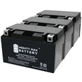 YTZ10Size 12V 8.6AH Replacement Battery compatible with Sizeuzuki 1000 GSizeX-R1000 00-17 - 3 Pack