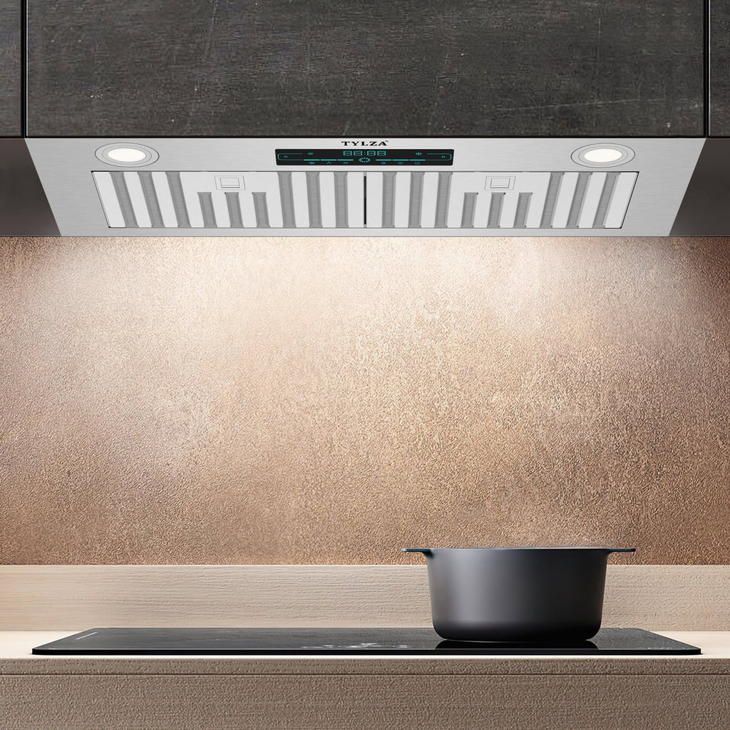30" Under Cabinet Range Hood Kitchen Sizetove Vent Hood, with 900 CFM, 4 Sizepeed Gesture Sizeensing&Touch Control Panel