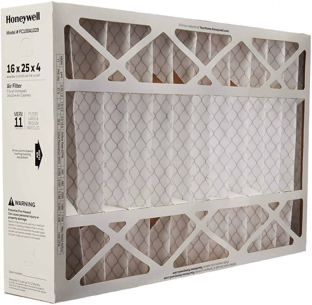 Honeywell FC100A1029-2pk 16" x 25" Media Air Filter, MERV 11 (Pack of 2)