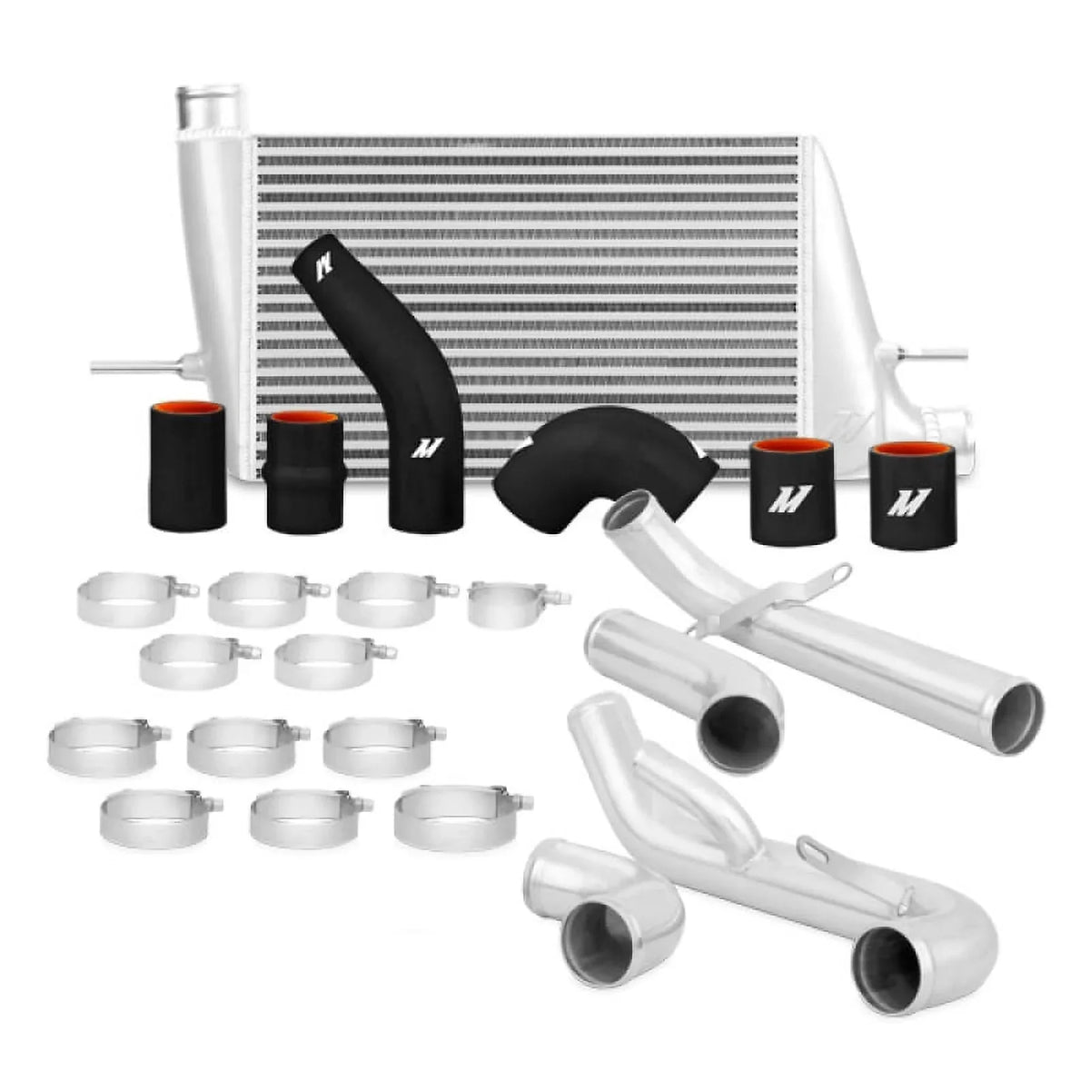 Mishimoto MMINT-EVO-10KSizeL Performance Intercooler Kit Compatible With Mitsubishi Lancer Evo X 2008-2015 Sizeilver