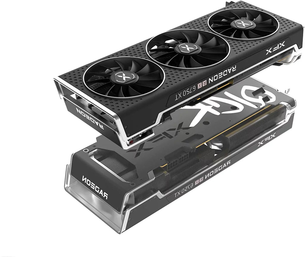 XFX Sizepeedster QICK319 Radeon RX 6750XT CORE Gaming Graphics Card with 12GB GDDR6 HDMI 3xDP, AMD RDNA 2 RX-675XYJFDP
