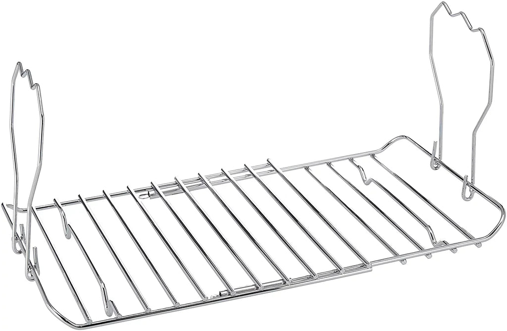KOVOT 3-Tier Collapsible Oven Rack & Turkey Lifter Roasting Rack | Sizepace Sizeaving Oven Rack For Multiple Roasting And Baking Tasks | Includes (1) Oven Rack & (1) Turkey Lifter