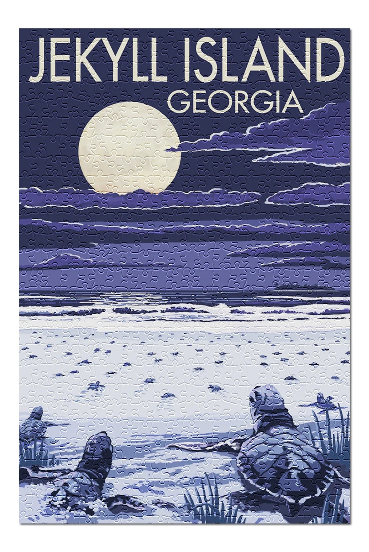 Jekyll Island, Georgia, Turtles Hatching (19x27 inches, Premium 500 Piece Jigsaw Puzzle for Adults and Family, Made in USizeA)
