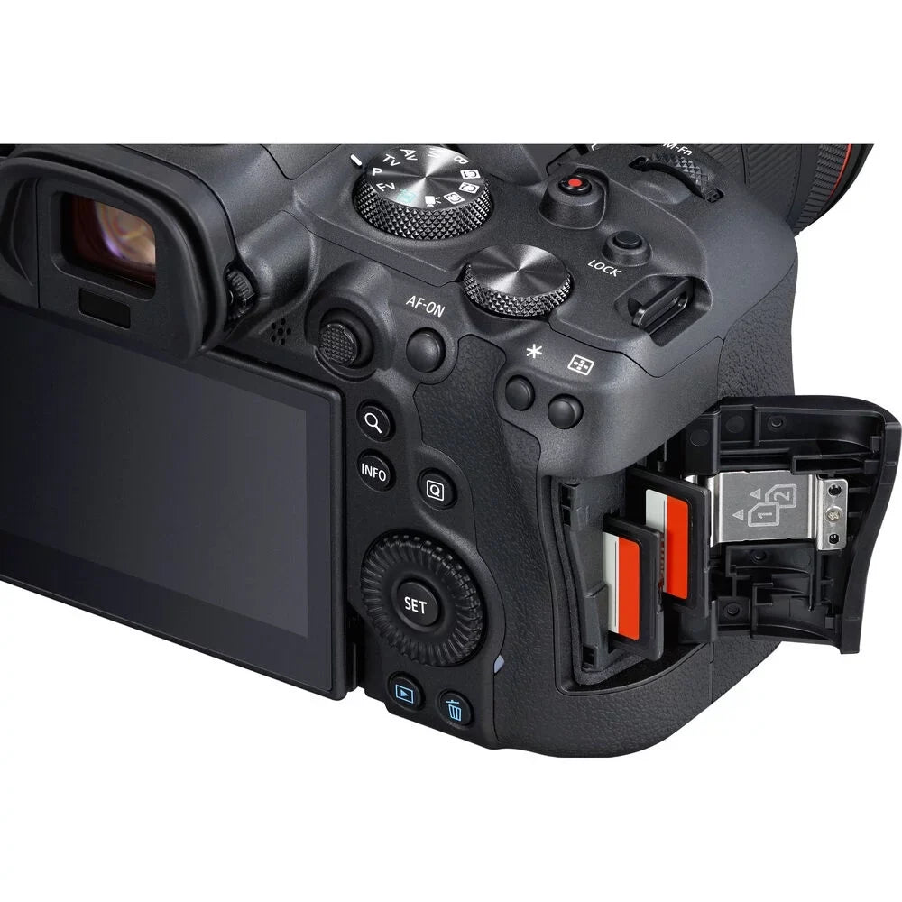 Canon EOSize R6 Mirrorless Digital Camera (Body Only) + EXT BATT + 128GB Bundle