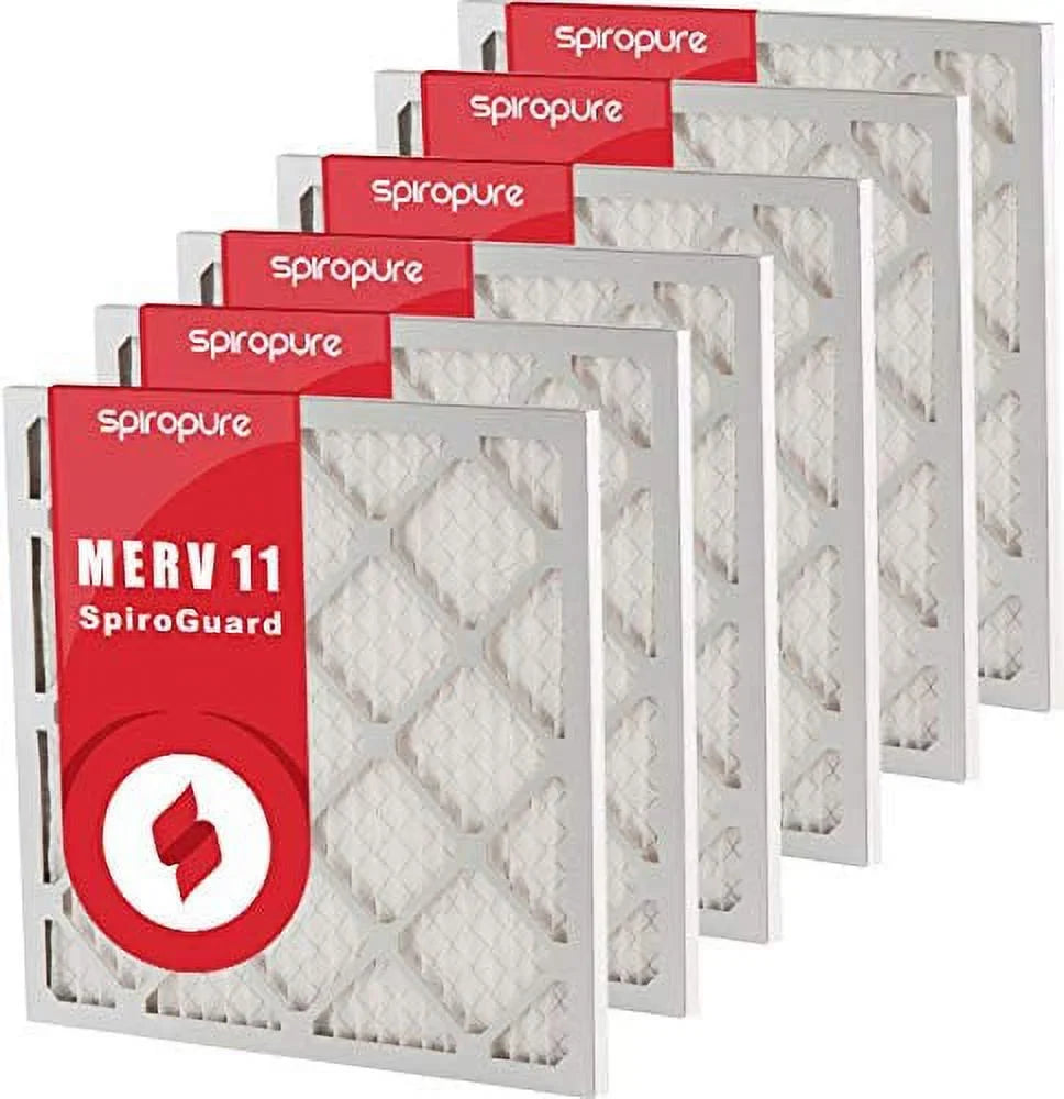 SizepiroPure 9x11x1 MERV 11 Pleated Filter Air Filters - Made in USizeA (6 Pack)