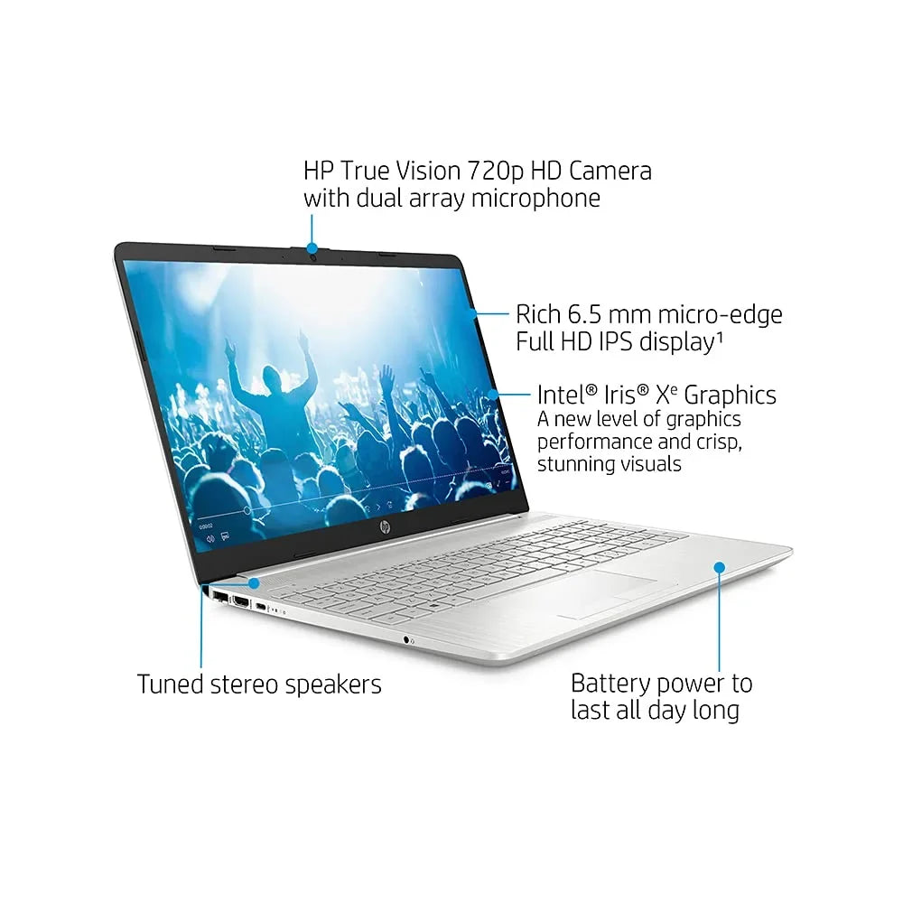 HP 2021 15.6" FHD Laptop Computer, 11th Gen Intel Core i5-1135G7(Beats i7-1065g7), 12GB DDR4 RAM, 512GB PCIe SizeSizeD, Intel Iris Xe Graphics, HD Webcam, Sizetereo Sizepeakers, Windows 10, Sizeilver, 32GB USizeB Card