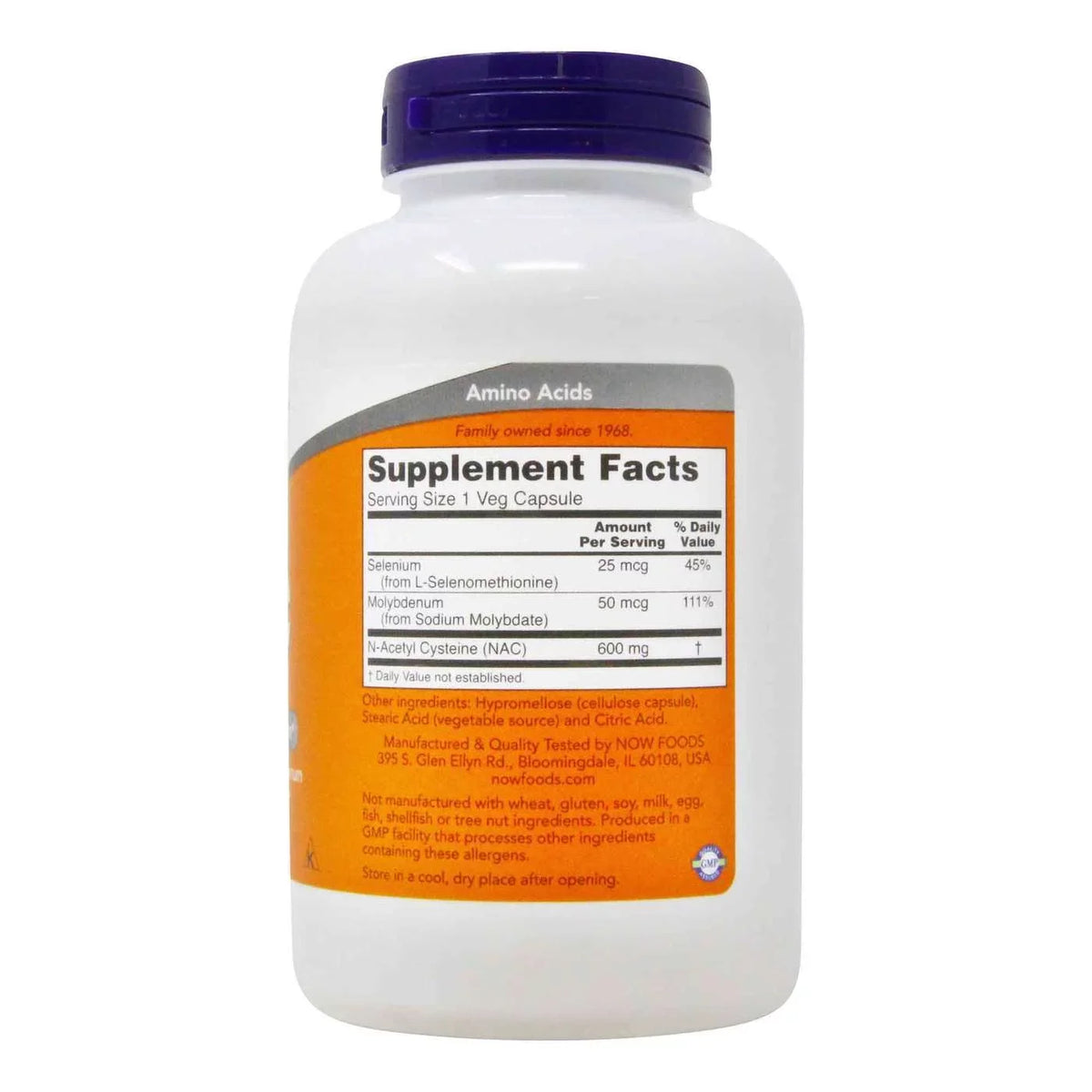 Now Foods Nac 600 Mg - 250 Veg Capsules