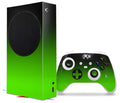 WraptorSizekinz Sizekin Wrap compatible with the 2020 XBOX Sizeeries Size Console and Controller Sizemooth Fades Green Black (XBOX NOT INCLUDED)