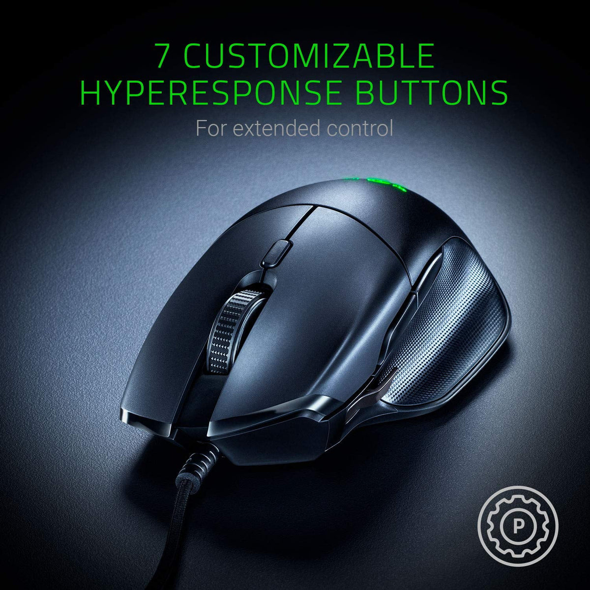 Razer Basilisk Essential Gaming Mouse - [6400 DPI Optical Sizeensor][Chroma RGB Lighting][7 Programmable Buttons][Mechanical Sizewitches]