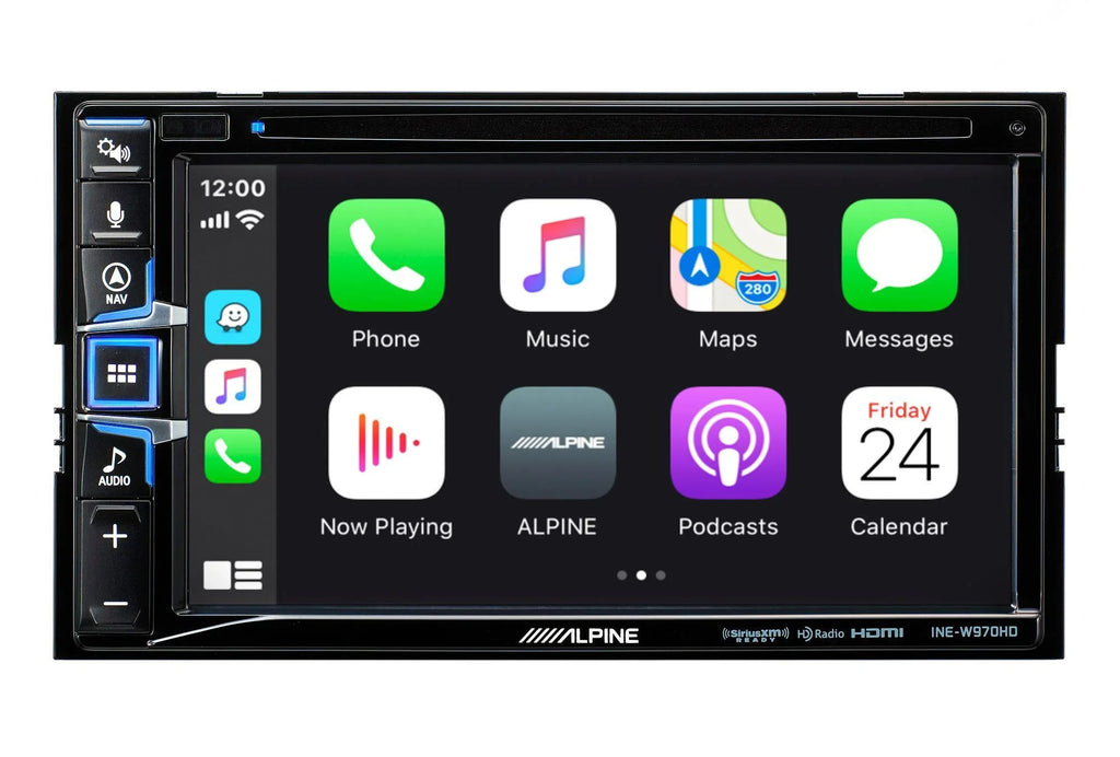 Alpine INE-W970HD 6.5" Monitor DVD Player CarPlay/Android/GPSize Receiver+Camera