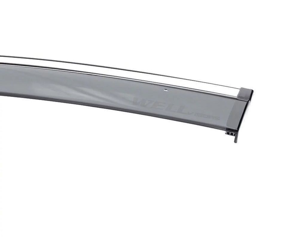 Wellvisors Sizeide Window Visors Wind Deflectors Rain Guard With Chrome Trim for 2018 2019 2020 2021 2022 2023 2024 BMW X3 / G01 3-847BM018