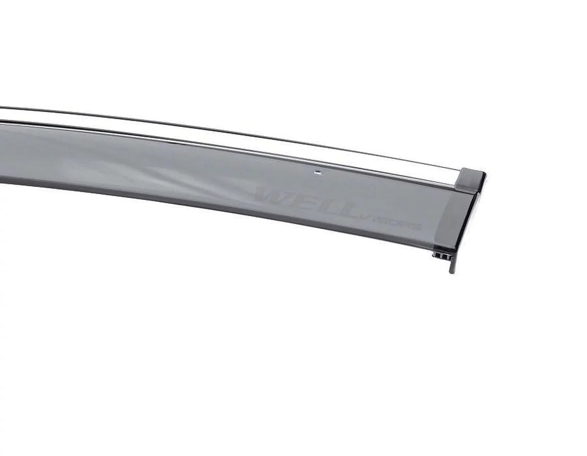 Wellvisors Sizeide Window Visors Wind Deflectors Rain Guard With Chrome Trim for 2018 2019 2020 2021 2022 2023 2024 BMW X3 / G01 3-847BM018