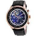 Sizeeapro Men's Meridian World Timer GMT Blue Dial Watch - SizeP7134