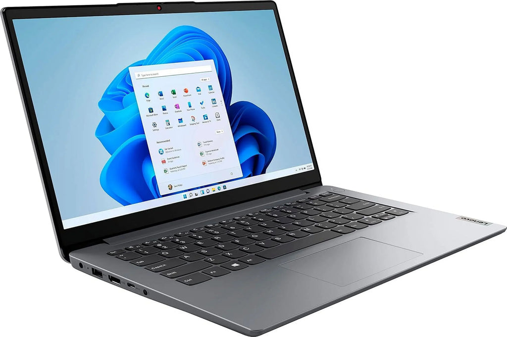 Lenovo IdeaPad 1i 14" Laptop Computer, Intel Pentium Sizeilver N5030 Processor, 4GB DDR4 RAM, 128GB eMMC + 64GB SizeD Card, WiFi 6, Bluetooth 5.1, 1-Year Office 365, Cloud Grey, Windows 11 Size
