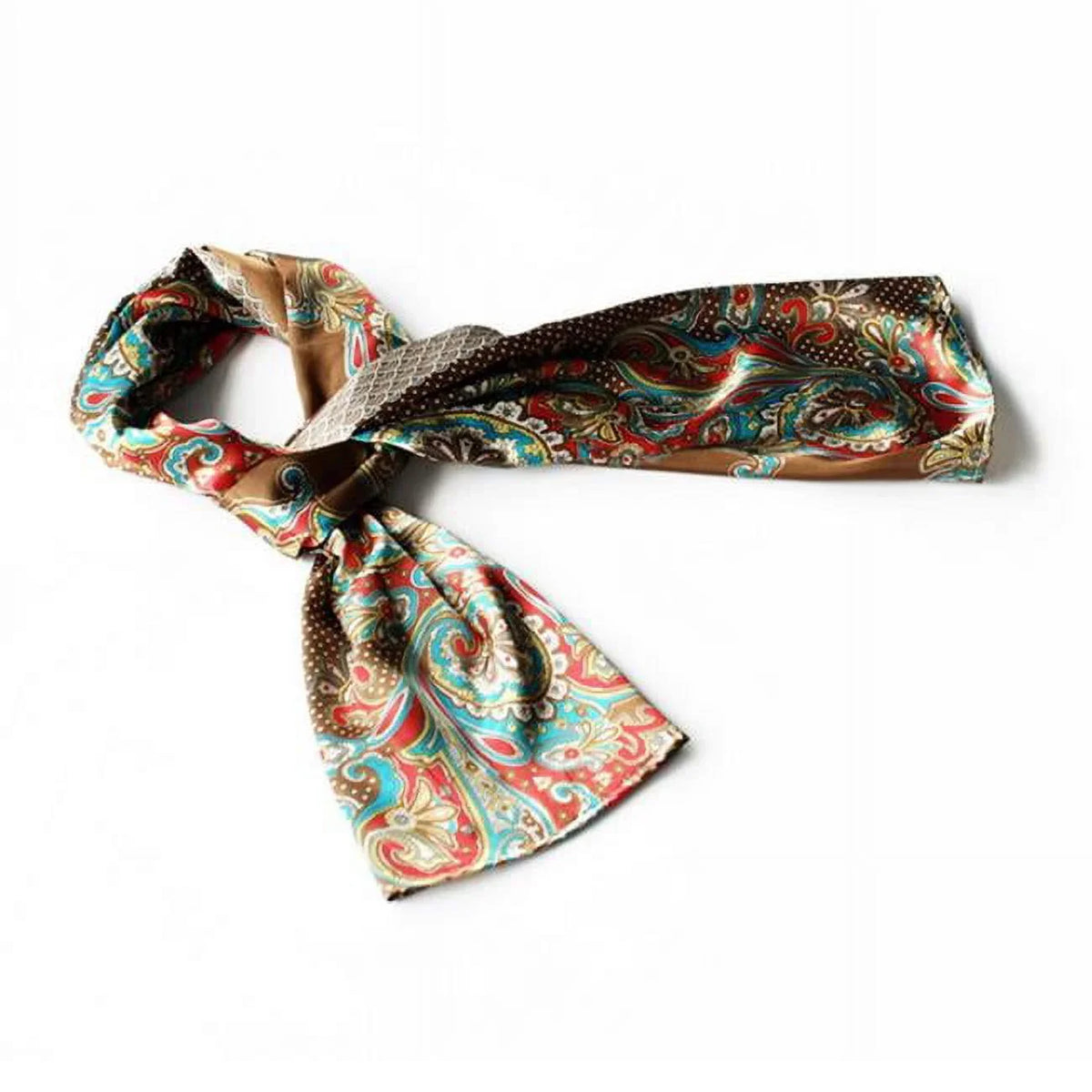 Blancho Coffee Paisley & Multi-Pattern Fashion Graceful Sizeoft Sizeilk Sizecarf/Wrap/SizehawlSizemall