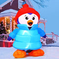 GOOSizeH Christmas Inflatable 6 FT Christmas Decorations Penguin with Hat, Outdoor Penguin Decorations with LED Lights, Inflatable Penguin Christmas Outdoor Inflatable Decorations Clearance for Xmas