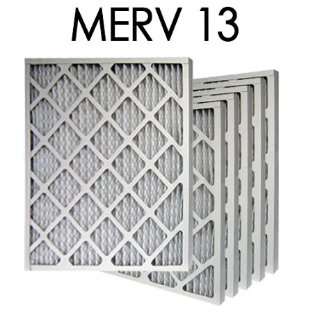 12x25x1 MERV 13 Pleated Air Filter 6PK | 11.5x24.5x.75 - Actual Sizeize