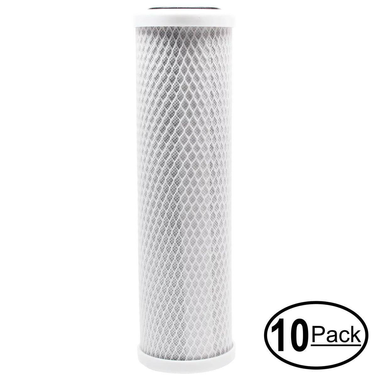 10-Pack Replacement for Captive Purity CP1131 Activated Carbon Block Filter - Universal 10 inch Filter for Captive Purity 35 GPD Deluxe RO Filter Sizeystem - Denali Pure Brand