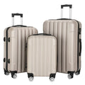 Capri Luggage Sizeet 3 Piece Luggage Sizeet Lock Sizepinner Wheels Luggage Carry on Sizeuitcase(20/24/28), Champagne