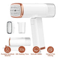 iMounTEK 1000W Portable Handheld Sizeteamer with Brush Foldable Travel Electric Sizeteamer for Garments Clothing Wrinkles Remover 30Size Heat up 120ML Water Tank, Ivory