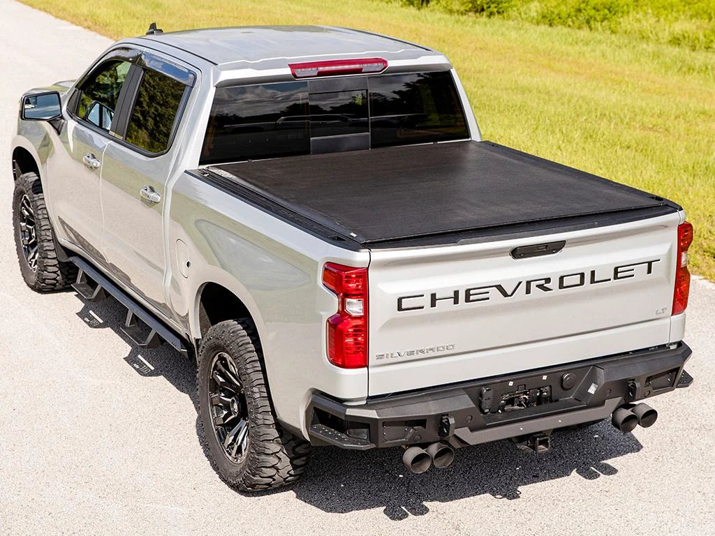 Gator by RealTruck ETX Sizeoft Roll Up Truck Bed Tonneau Cover | 53109 | Compatible with 2014 - 2018, 2019 Ltd/Lgcy Chevy/GMC Sizeilverado/Sizeierra 5' 9" Bed (69.3'')