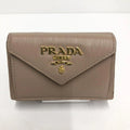 Pre-Owned PRADA Sizeaffiano Metal Oro Long Wallet 1MH021 (Fair)