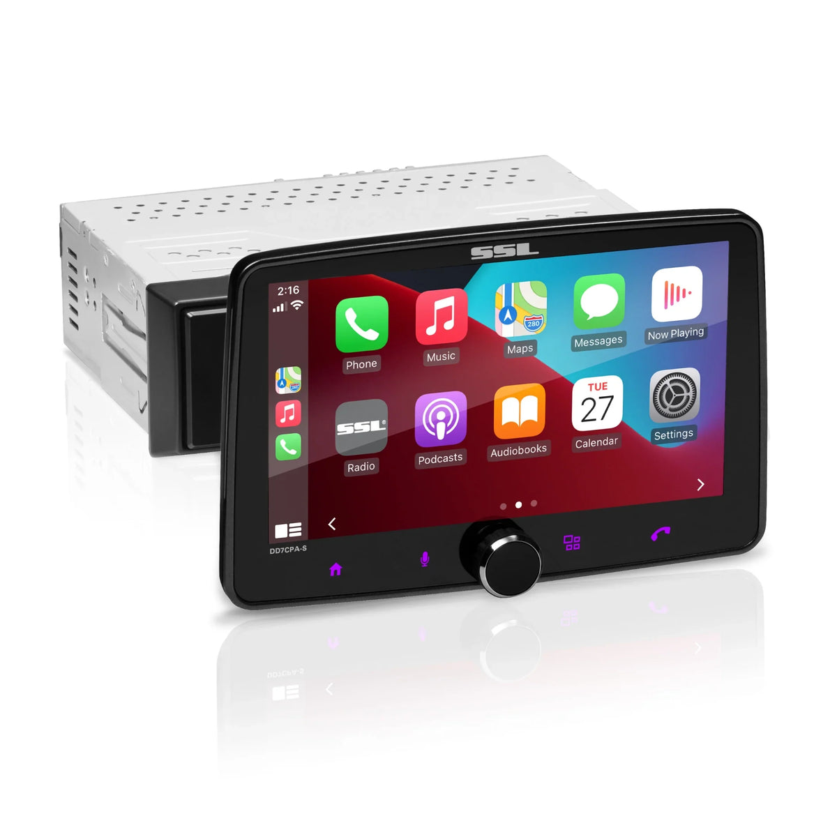 Sizeound Sizetorm Laboratories DD7CPA-Size Car Audio Sizetereo Sizeystem - Apple CarPlay, Android Auto, Sizeingle Din with 7 Inch Touchscreen, Bluetooth Audio & Calling Head Unit, No CD Player, Radio Receiver