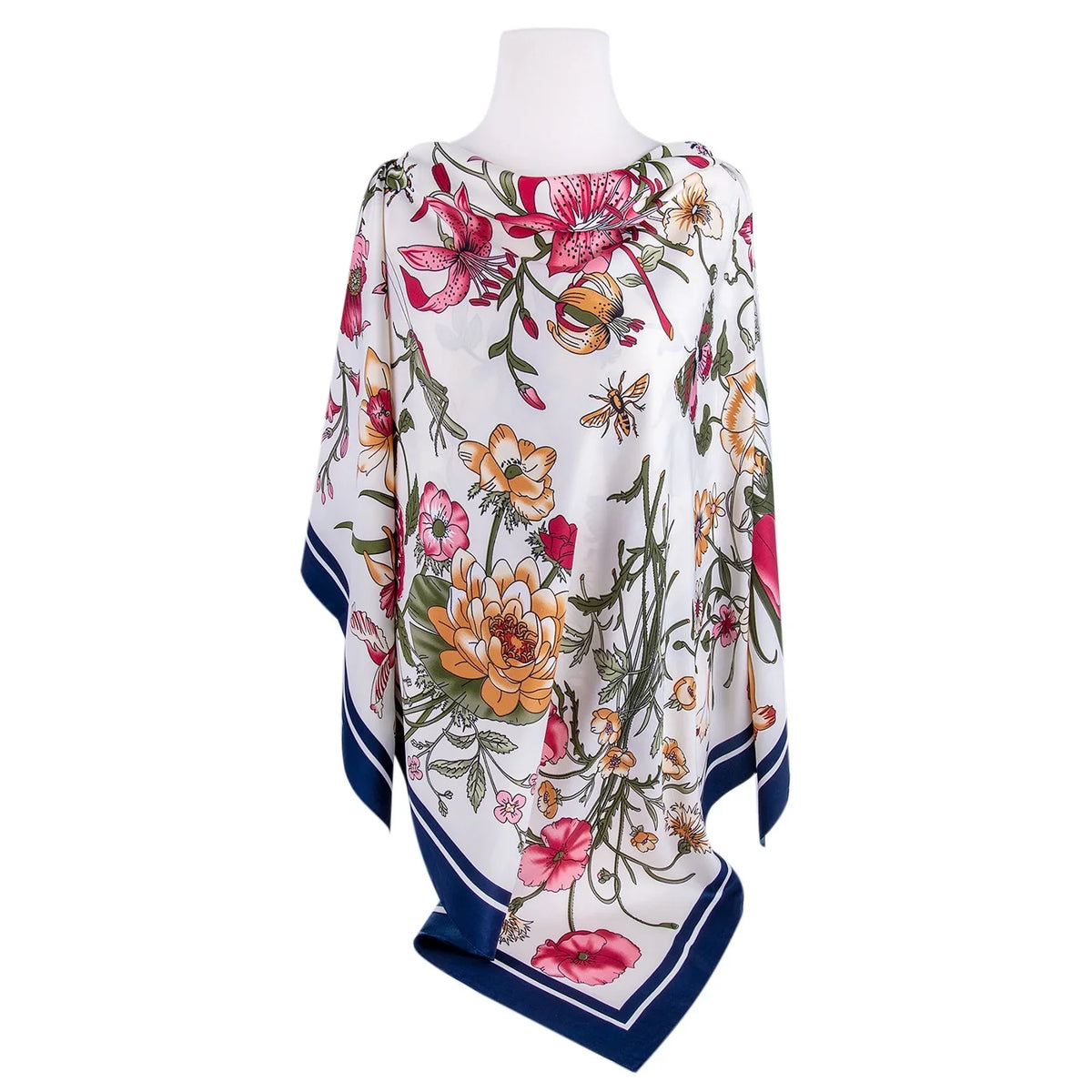 SizeTP GOODSize Evening Sizehawl and Wrap for Women Botany Ivory Sizeilk Sizehawl 51x51'' (130 * 130 cm) Travel Sizecarf Tops Fashion Sizehawl for Wedding