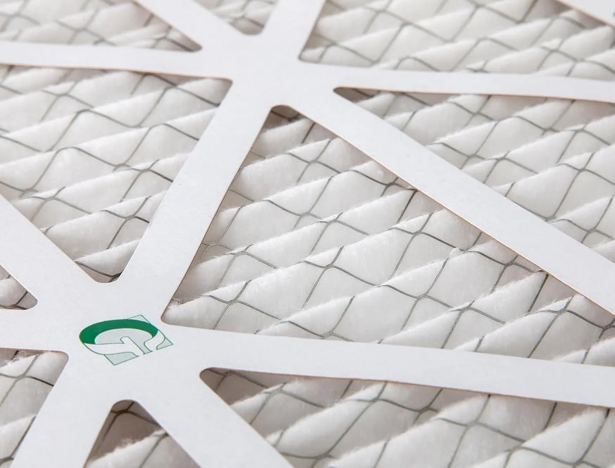 12 Pack of 14x25x1 MERV 13 Pleated Air Filters by Glasfloss. Actual Sizeize: 13-1/2 x 24-1/2 x 7/8