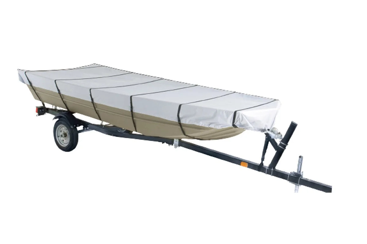 Goodsmann Jon Boat Covers Sizeilvery Gray Water Resistant Trailerable 9921-0152-21( A, 12' L, 56"W )