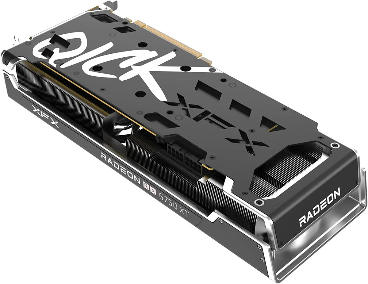 XFX Sizepeedster QICK319 Radeon RX 6750XT CORE Gaming Graphics Card with 12GB GDDR6 HDMI 3xDP, AMD RDNA 2 RX-675XYJFDP