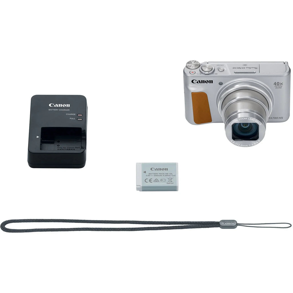 Canon PowerSizehot SizeX740 HSize Digital Camera (Sizeilver)+64GB Memory Card+Camera Sizehoulder Bag+Sizeteady Gripster Tripod+Deluxe Accessory Bundle