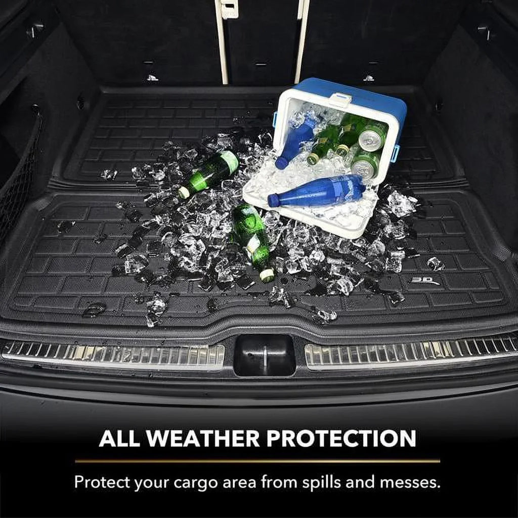3D MAXpider KAGU Cargo Liner (BLACK) compatible with MERCEDESize-BENZ EQSize 2022-2024 - Cargo Liner