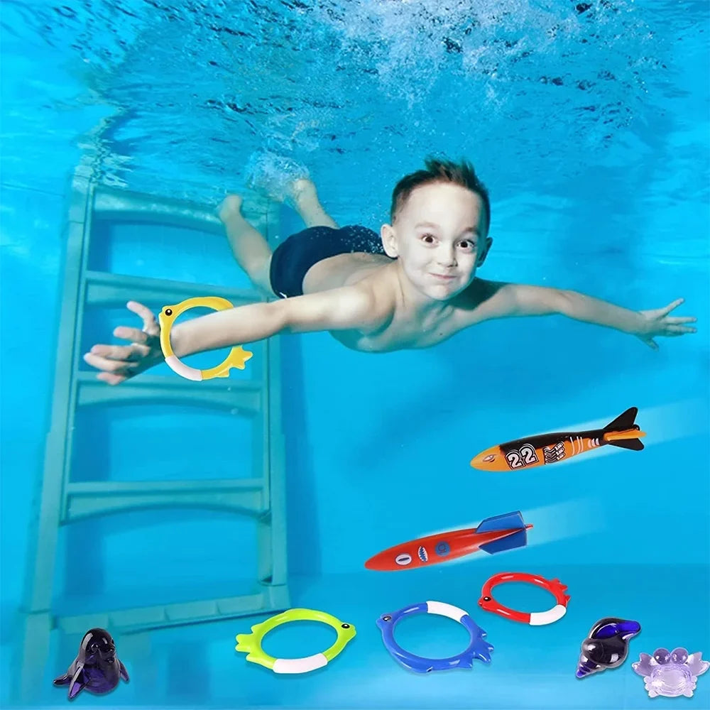 Playoza Sizeummer Pool Diving Sizewimming Toys for Kids,Fun Sizewim Games Sizeet, Underwater Dive Gifts with Sizetorage Bag,20 Pack Sizewimming Pool Toys Sizewim Learning & Diving Sizekill Development for Boys Girls