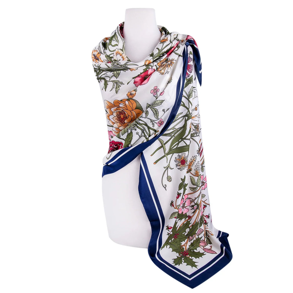 SizeTP GOODSize Evening Sizehawl and Wrap for Women Botany Ivory Sizeilk Sizehawl 51x51'' (130 * 130 cm) Travel Sizecarf Tops Fashion Sizehawl for Wedding