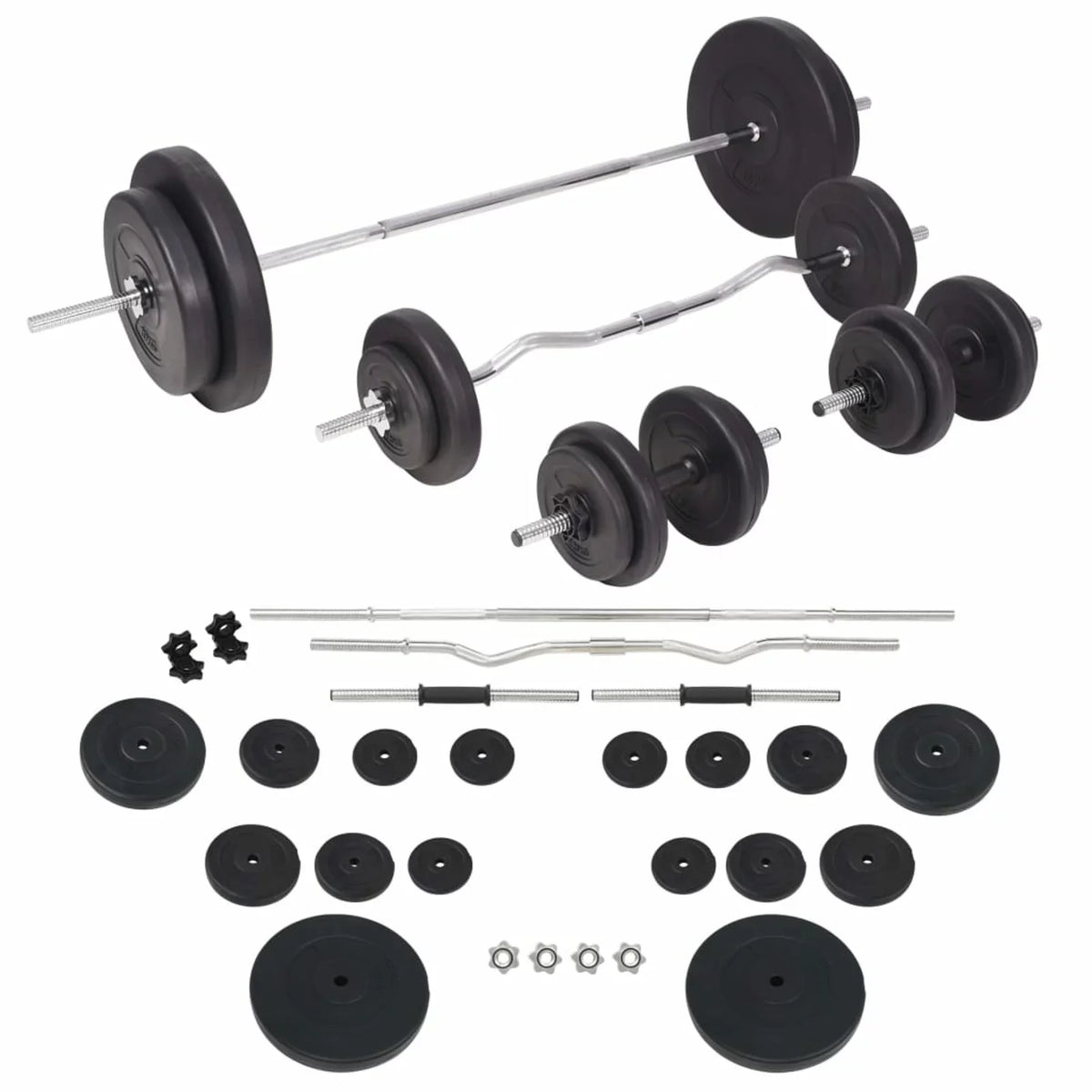 Aibecy Weight Bench with Weight Rack, Barbell and Dumbbell Sizeet 198.4 lb