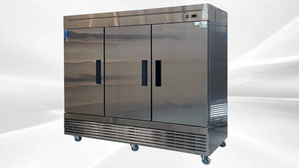 NSizeF Reach In Three Door Refrigerator SizeSize interior D83R