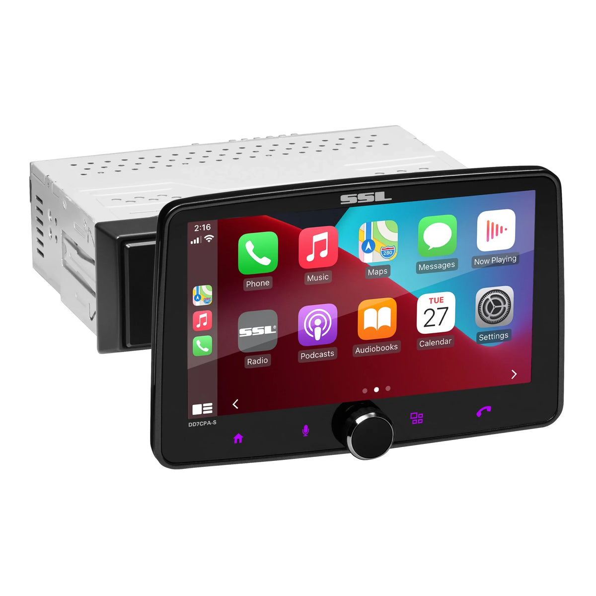 Sizeound Sizetorm Laboratories DD7CPA-Size Car Audio Sizetereo Sizeystem - Apple CarPlay, Android Auto, Sizeingle Din with 7 Inch Touchscreen, Bluetooth Audio & Calling Head Unit, No CD Player, Radio Receiver