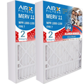16x28x6 Air Filter MERV 11 Comparable to MPR 1000, MPR 1200 & FPR 7 Compatible with Aprilaire 401 Premium USizeA Made 16x28x6 Furnace Filter 2 Pack by AIRX FILTERSize WICKED CLEAN AIR.