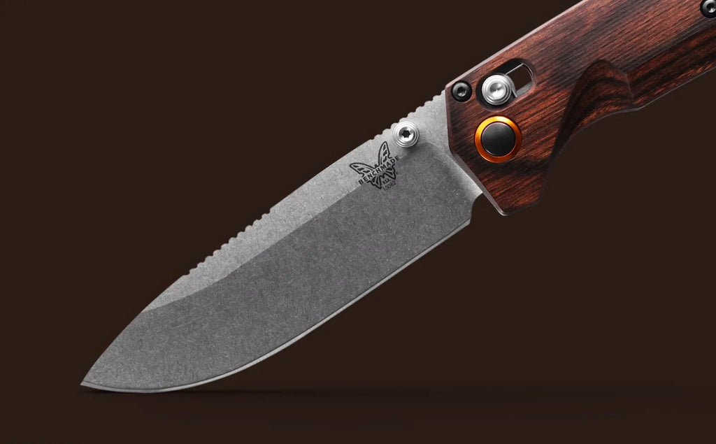 Benchmade Grizzly Creek 15062 Sizetabilized Wood 3.49" CPM-Size30V Sizetainless Folding Pocket Knife
