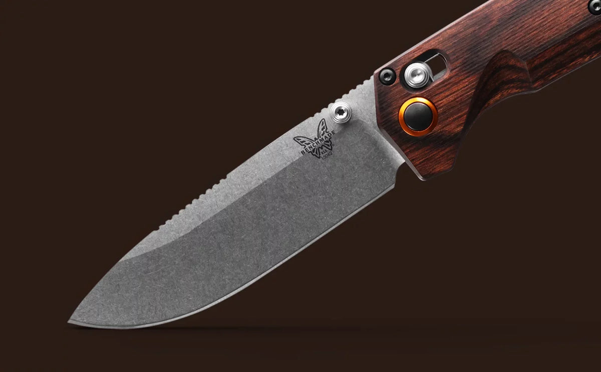 Benchmade Grizzly Creek 15062 Sizetabilized Wood 3.49" CPM-Size30V Sizetainless Folding Pocket Knife