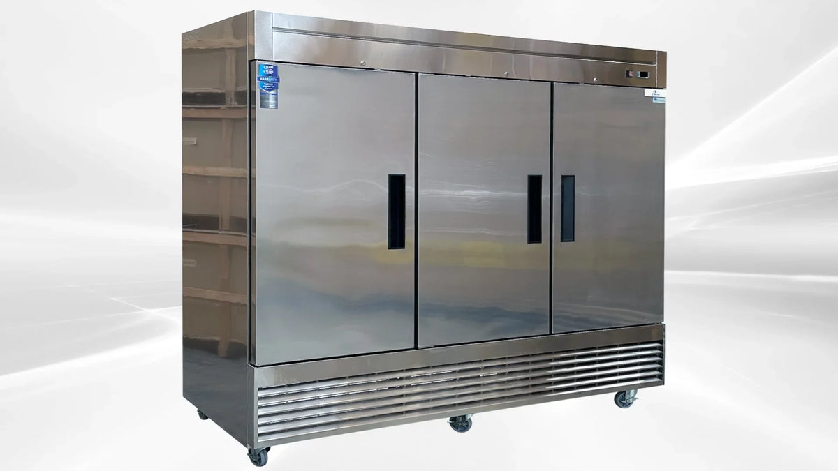 NSizeF Reach In Three Door Refrigerator SizeSize interior D83R