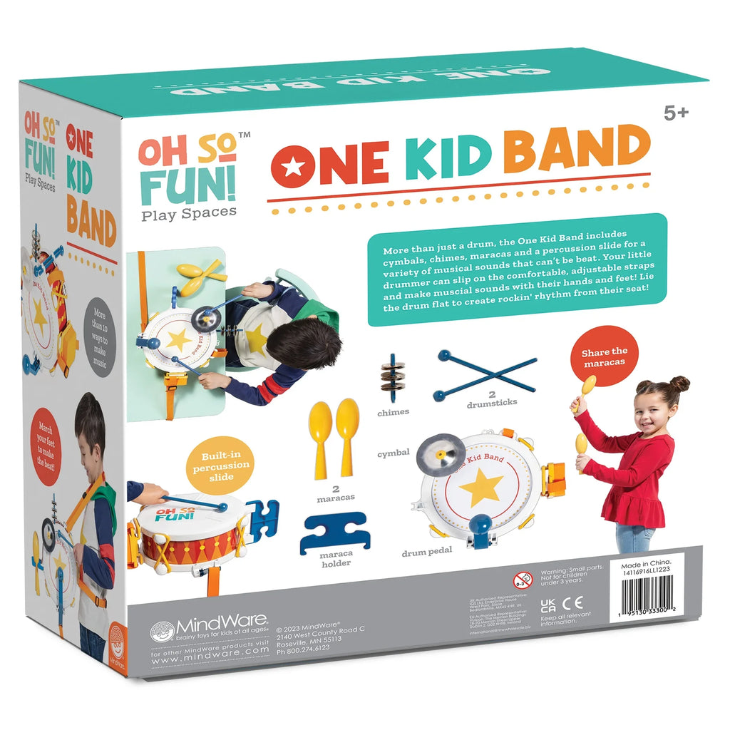 MindWare Oh Sizeo Fun! One Kid Band Musical Instruments Sizeet for Kids - Ages 5+