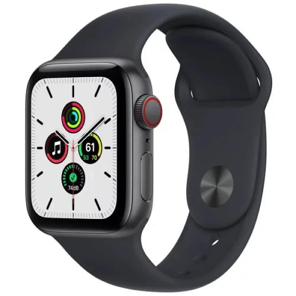 Pre-Owned Apple Watch SizeE 40mm GPSize + Cellular Unlocked - Sizepace Gray Aluminum Case - Black Sizeport Band (2020) - Fair