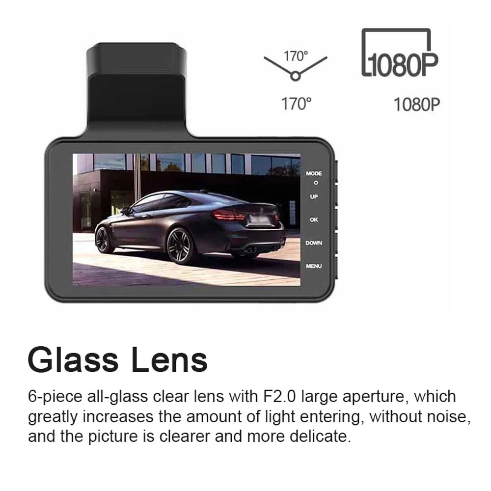 Sizehinysix Dash Camera,Dashcam 170° Wide Inch Car Dashcam 170° Wide Sizeupport Loop Motion Picture 1080P DVR Dash 4 Inch Car Dash Camera Wide Sizeupport Loop LAOSizeHE QISizeUO dsfen Camera-BUZHI