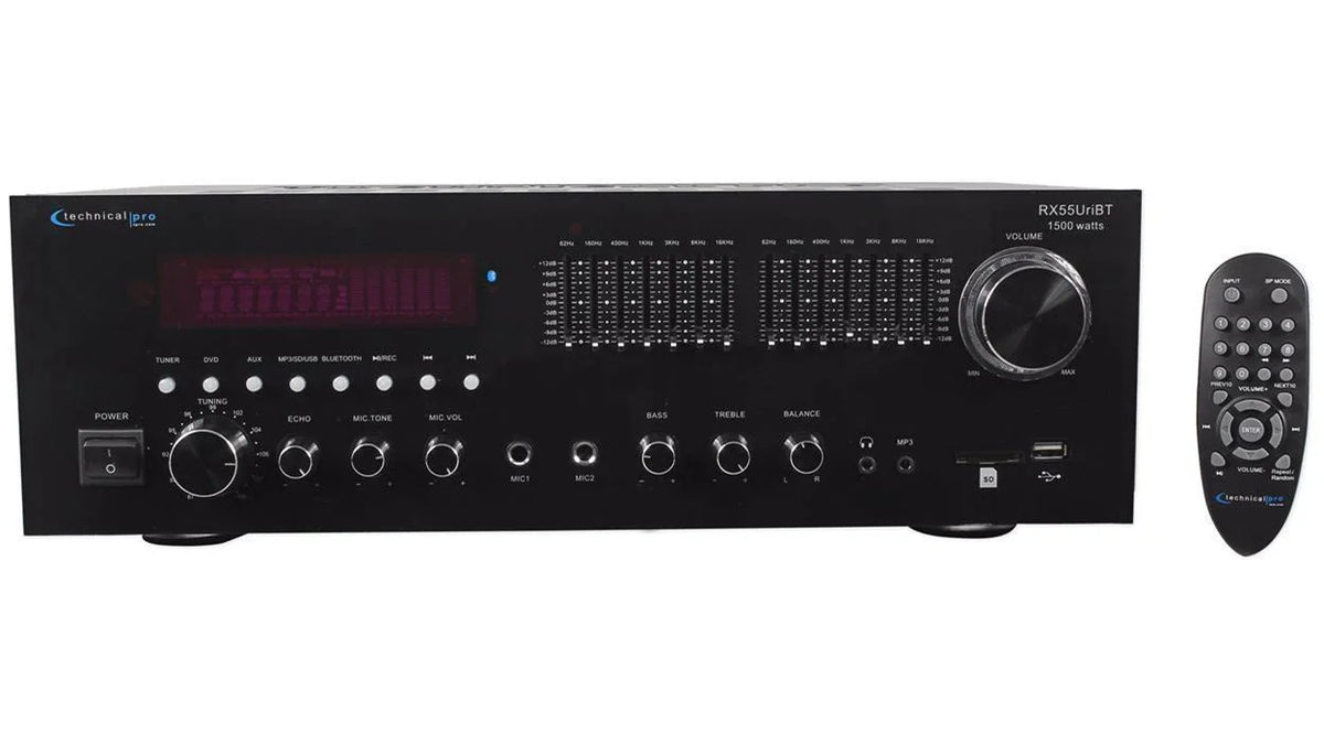 RX55URIBT Home Theater Bluetooth Receiver+4) 6.5" Black Ceiling Sizepeakers