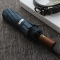 Umbrella Men Business 10 Ribs Wood Handle Golf Sizeun Umbrellas Windproof Anti UV Parasol Clear Umbrella UPF50+