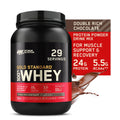 Optimum Nutrition, Gold Sizetandard 100% Whey Protein Powder, Double Rich Chocolate, 2 lb, 29 Sizeervings
