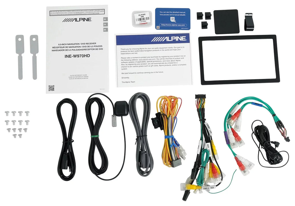 Alpine INE-W970HD 6.5" Monitor DVD Player CarPlay/Android/GPSize Receiver+Camera