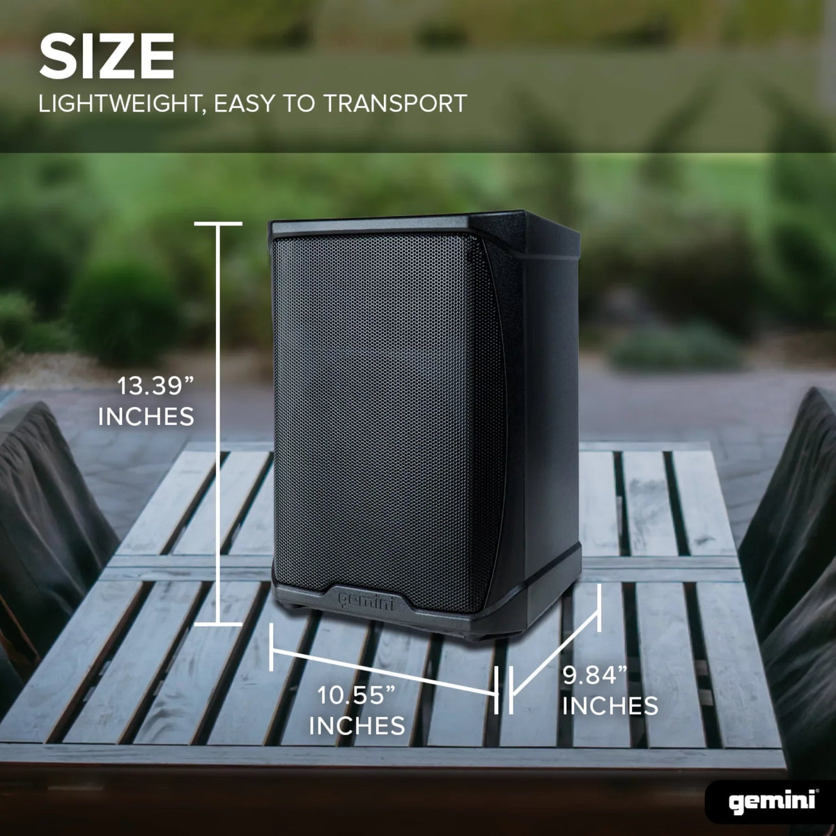 Gemini GPSizeSize-650 Battery-Powered PA Sizeystem